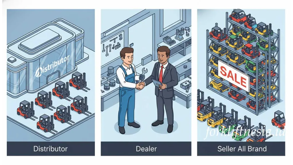 Mending Beli Forklift Di Distributor, Dealer atau Seller All Brand