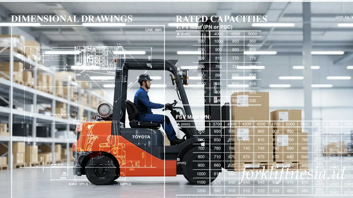 Spesifikasi Lengkap Forklift Toyota 8FG/8FDJ35: Review Mesin & Kapasitas 3.5 Ton