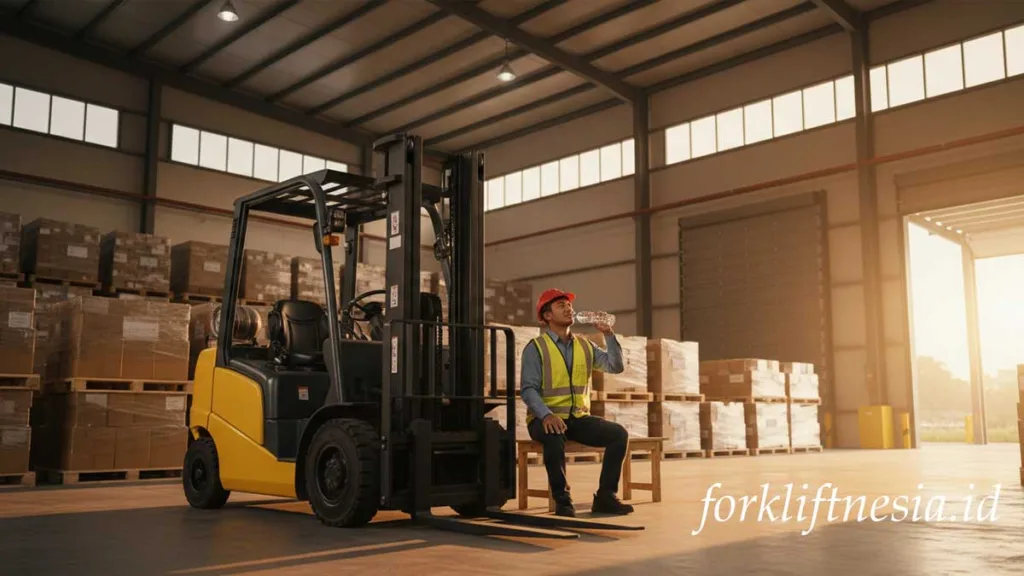 forklift saat puasa dan Lebaran