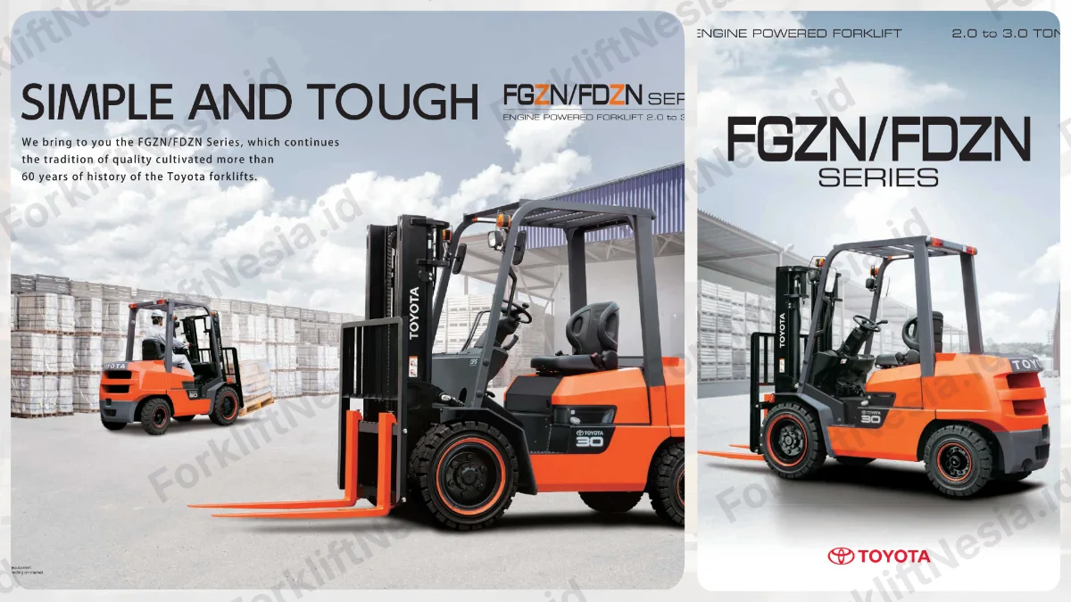 Forklift Toyota FGZN/FDZN Series (Kapasitas 2-3 Ton)